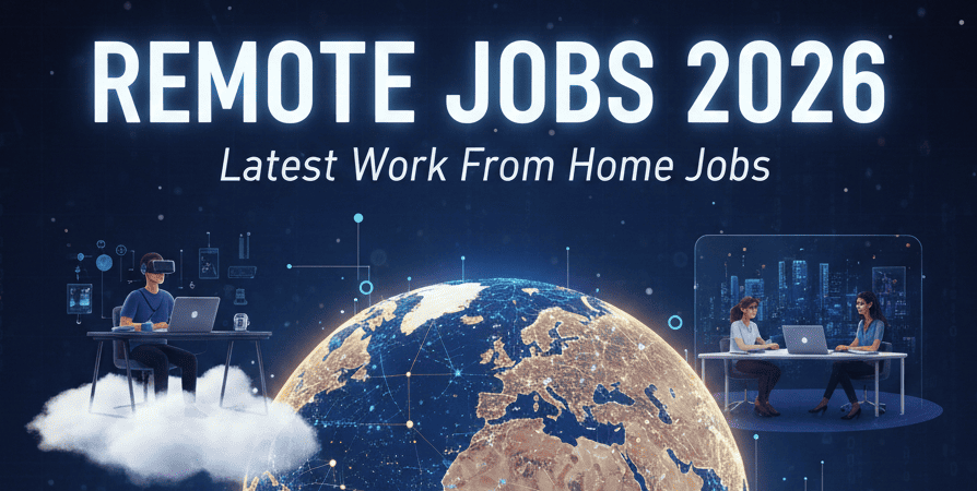 create thumbnail image for the blog "Remote Jobs 2026 – Latest Work From Home Jobs Online Apply Now."
